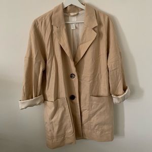 H&M LINEN BLEND BLAZER